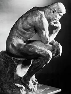 Hand On Chin Prints: The Thinker by Auguste Rodin