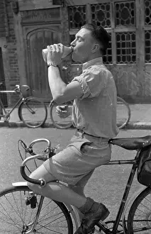 Recreational Prints: Thirsty Cyclist