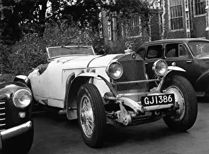 Prints of 1953: A 1930 Mercedes Benz. Original Publication: Picture Post - 6405 - By Their Internal Combustion Engines Ye Shall Know Them - unpub Vintage Car Collection Prints: Thirties Mercedes