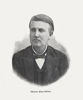 Thomas Alva Edison (1847-1931), American inventor and businessman, published 1898