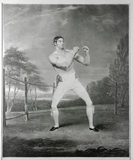 Thomas Belcher Posing in Boxing Stance
