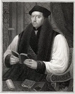 Thomas Cranmer Holding a Book