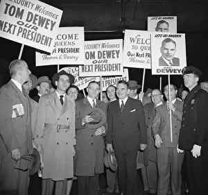 Thomas Dewey at Grand Cental Station