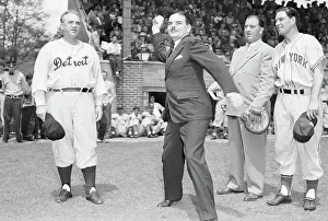 Cooperstown Prints: Thomas Dewey Throwing Baseball