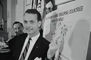 Thomas Dooley Pointing at Map