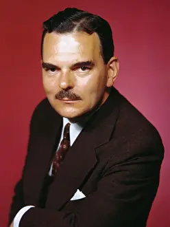 Red Background Prints: Thomas E. Dewey