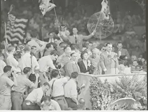 Thomas E. Dewey and Wife at Presidential Nomination Ceremonies