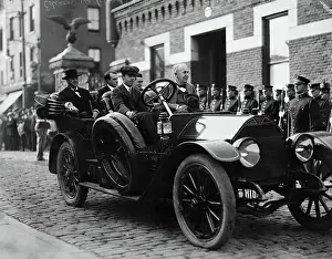 Brooklyn Prints: Thomas Edison and Secretary Josephus Daniels Touring Navy Yard