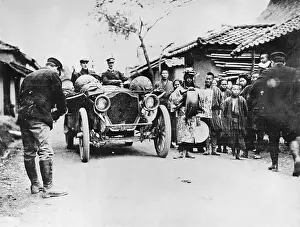 Manchuria Prints: Thomas Flyer Riding Through Manchuria