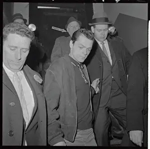 Thomas Gambino Walking Outside New York City Police Station