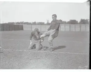 Cambridge Prints: Thomas Gannett and Teammate at Football Practice