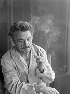 Prints of Thomas Hart Benton Smoking Cigarette
