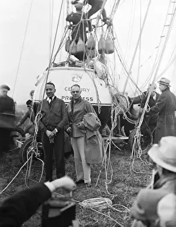 Akron Prints: Thomas Settle and Chester Fordney with Stratosphere Balloon