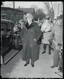 Thomas W. Trenchard and Escorts on Courthouse Grounds