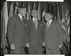 Thomas J Prints: Thomas Watson with Philip Jessup and Alark Eichelberger