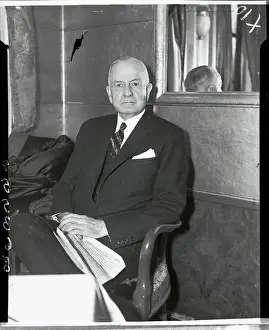 Thomas J Prints: Thomas Watson Sitting By Mirror