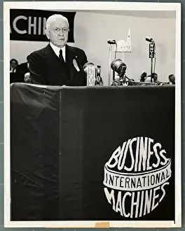 Thomas Watson Prints: Thomas Watson Standing at Podium
