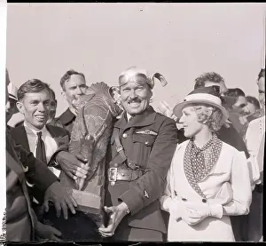 Trophy Prints: Thompson Trophy Race Winner with Trophy