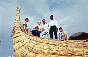 Giza Prints: Thor Heyerdahl and Others Aboard Ra