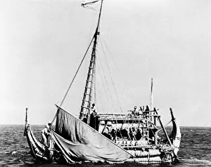 Mast Prints: Thor Heyerdahl's Papyrus Reed Boat