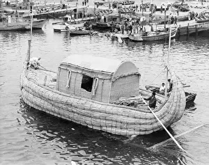 Safi Prints: Thor Heyerdahl's Papyrus Reed Raft RA