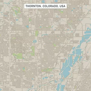 Images Dated 14th July 2018: Thornton Colorado US City Street Map
