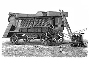 Harvesting Prints: Thrashing machine
