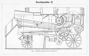Images Dated 11th April 2017: Thresher machine engraving 1895