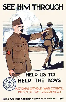 Great War Prints: See him Through. Help Us To Help The Boys