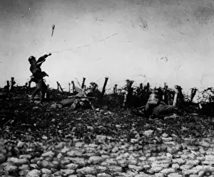 I German Prints: Throwing A Grenade