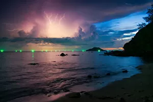 Thunderbolt on the beach