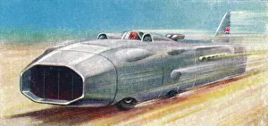 Cars Prints: Thunderbolt (Captain G. E. T. Eyston), 1938. Artists: Unknown, Wd & Ho Wills