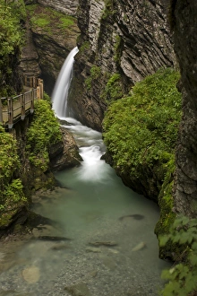 Images Dated 3rd September 2012: Thur Waterfall near Wildhaus in Toggenburg, Alpstein Range, Switzerland, Europe