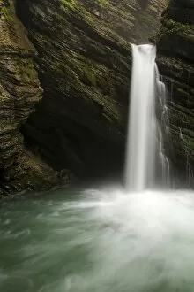 Thur waterfalls near Wildhaus, Toggenburg valley, Alpstein, Switzerland, Europe
