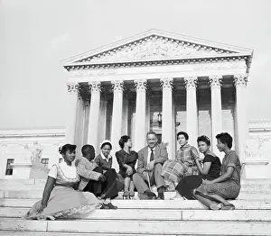 Thurgood Marshall with Little Rock Defendants
