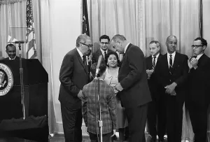 Oath Prints: Thurgood Marshall W/Family & President
