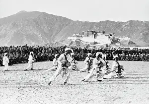 Capital City Prints: Tibetan Dancers Entertain Chinese Troops