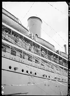 Farewell Prints: Ticker Tape Streaming From Ship