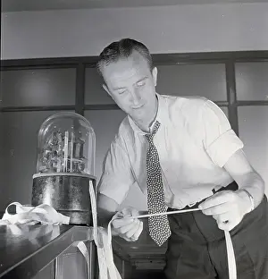 Stockbroker Prints: Ticker Tape From Ticker Tape Machine