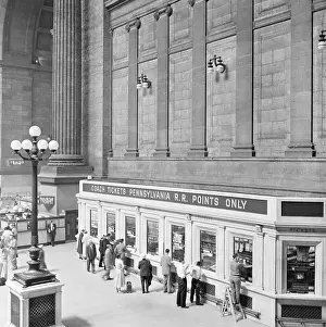 Traveler Prints: Ticket Booths at Pennsylvania Station