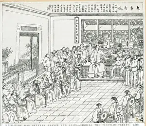 Tientsin Treaty Being Signed