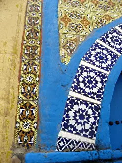 Doorway Prints: Tiled doorway, Essaouira, Morocco