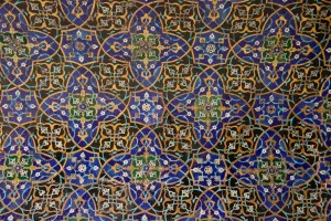 Isfahan Prints: Tilework of the Jameh Mosque, Esfahan
