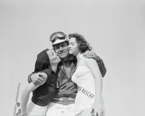 Congratulating Prints: Tim Flock Celebrating with Ladies