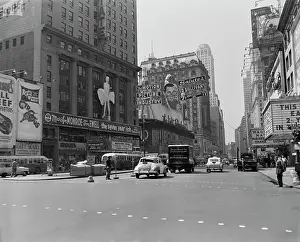 Prints of Advertising in Times Square, New York City, 17th June 1955 Marilyn Monroe: The Iconic Muse Prints: Times Square