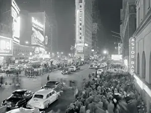 Motion Blur Prints: Times Square on Election Night, 1952