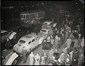 Power Outage Prints: Times Square At Night During Dimout
