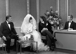 Announcer Prints: Tiny Tim and Bride Vicky on The Tonight Show, 1969