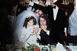 Tiny Tim and Newlywed at Wedding
