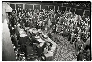 Tip Oneill Prints: Tip O'Neill Adminsters Oath To Congress